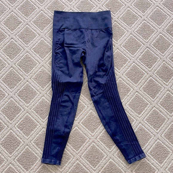 Fabletic Sync High Waisted Perforated Legging-Washed Navy - Picture 2 of 10